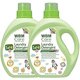 WBM Care Natural Liquid Baby Laundry Detergent, Gentle For Baby Sensitive Skin - 34 Oz, 100 Loads (2 Pack)