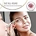 Eyebrow Hair Remover, Painless Portable Precision Electric Eyebrow Hair Trimmer, Eyebrow Hair Removal Razor with Light, Rose Gold