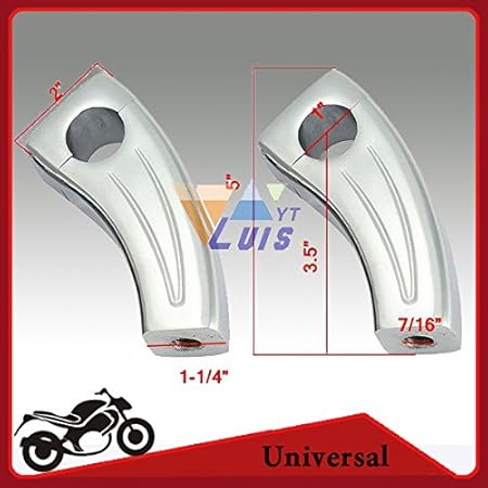 Amazon 5 オートバイ ハンドル バー ハンドル バー ライ ザー ハーレーダビッドソン勝利カワサキ バルカン 900 クラシック ホンダシャドウ 750 エアロ ハンドルブレース 車 バイク