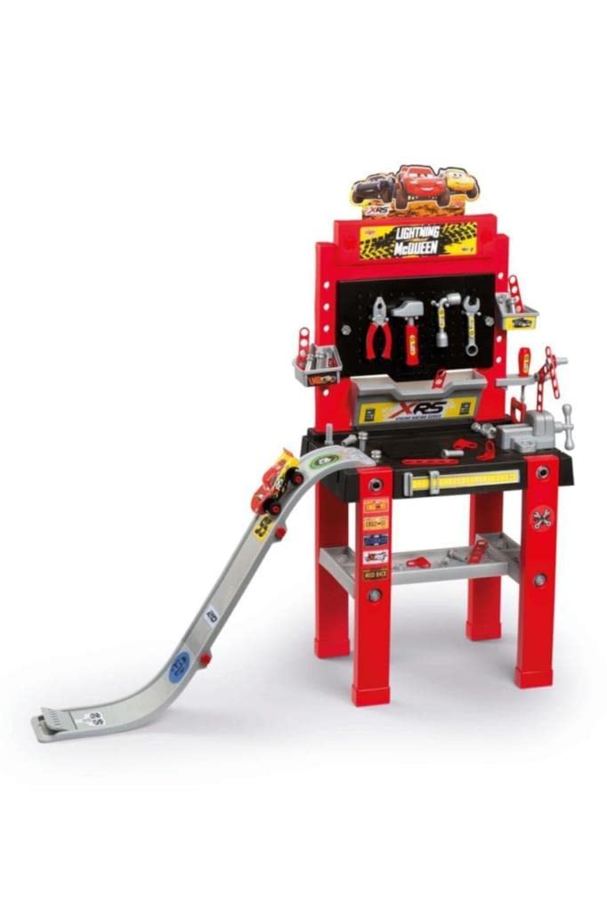 SMOBY Cars XRS Etabli Bricolo Center + 94 Accessoires