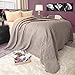 Lavish Home Gray Quilt Coverlet- for King Size Beds-Basket Weave Quilted Pattern-Soft & Lightweight Bedding for All Seasons- Solid Color Bedspread