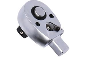 ThreeH Insert Ratchet Head Quick Release Torque Adapter Ratchet Head 3/8'' Drive 9X12mm Mount Size Open-End Torque Wrench Swi