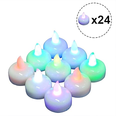 Amazon Com Acelist Floating Candles Set Of 24 Floating Candles