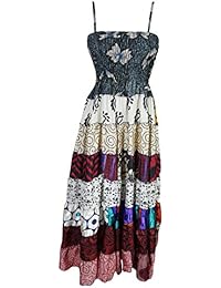 Bonita Womens Sundress Spaghetti Strap Printed Silk Ruched Bodice Resort Dresses