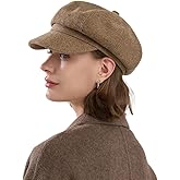 KORADI Womens Newsboy Caps Wool Winter Warm Hats Chic Beret Cap Paperboy Hat Cabbie Cap Adjustable