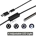 Ultra Slim 0.21 inch Dia. Probe USB Endoscope with Semi Rigid Cable USB Type C Adapter Borescope Waterproof Inspection Camera Snake Camera for PC Notebook and Android Device(5M/16.4ft Cable)
