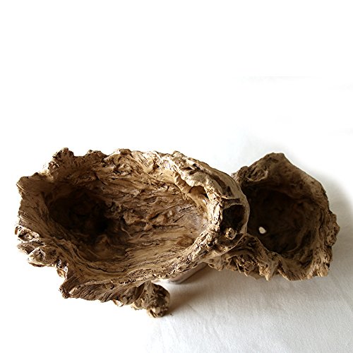 NCYP Artificial Twisted Driftwood Planter Resin Tree Toot Flower Pot Large Sculpture Succulent Air Plants Multilayer Irregular Hallow Out Holder for Decoration No Plants 13 X 5.5 X 7 Inches - Thumbnail 2