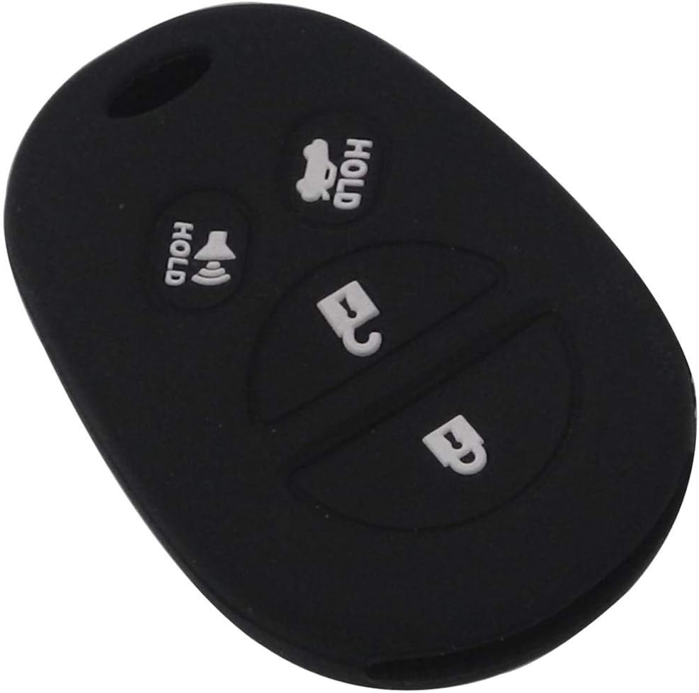 QCYSTBTG Remote Fob 4 Buttons Key Cover Case Luminous Choice,For Toyota Sienna/Tundra/Sequoia Car-Styling
