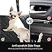 petacc Dog Seat Cover for Back Seat with Mesh Visual Window Waterproof Dog Car Seat Covers Nonslip Pet Seat Cover with Storage Pockets, Washable Dog Hammock for Car, SUV, Truck with Dog Seat Belt