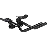 Full Speed Ahead Vision Team Clipon Black 31.8mm 230mm J-Bend Alloy | Full Speed Ahead Vision Team Aero Clip-On Bars - Alloy, 31.8mm, Adjustable Length