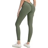 AMLEER High Waisted Scrunch Butt Leggings - Tummy Control Butt Lifting Yoga Pants, Squat Proof Non-See Through Activewear