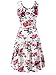 FENSACE Sleeveless Sundress Women Summer Dresses Beach Midi Flared Tank Skater Dress(17020-8,Medium)