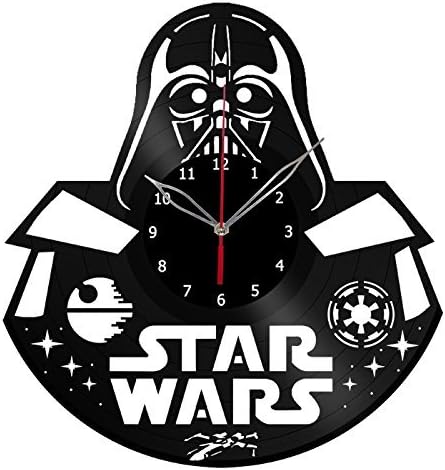 Star Wars Darth Weider hero Disney Design Vinyl Wall Clock – handmade gift for any occasion – unique birthday, wedding, anniversary, Valentine’s day gifts - Wall décor Ideas for any space