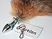 Fosrion Versatile Tail Stainless Steel Fox Tail: Sensual Anal Plug & Stylish Keychain (Medium Plug, Red)