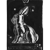Grandmama's Goodies E211A &amp; B 2 Pc. Sitting Bunny Chocolate Candy Soap Mold
