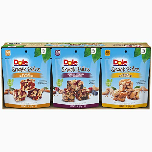 DOLE SNACK BITES Cashew Cran-Blueberry Almond Variety Pack 12 Count