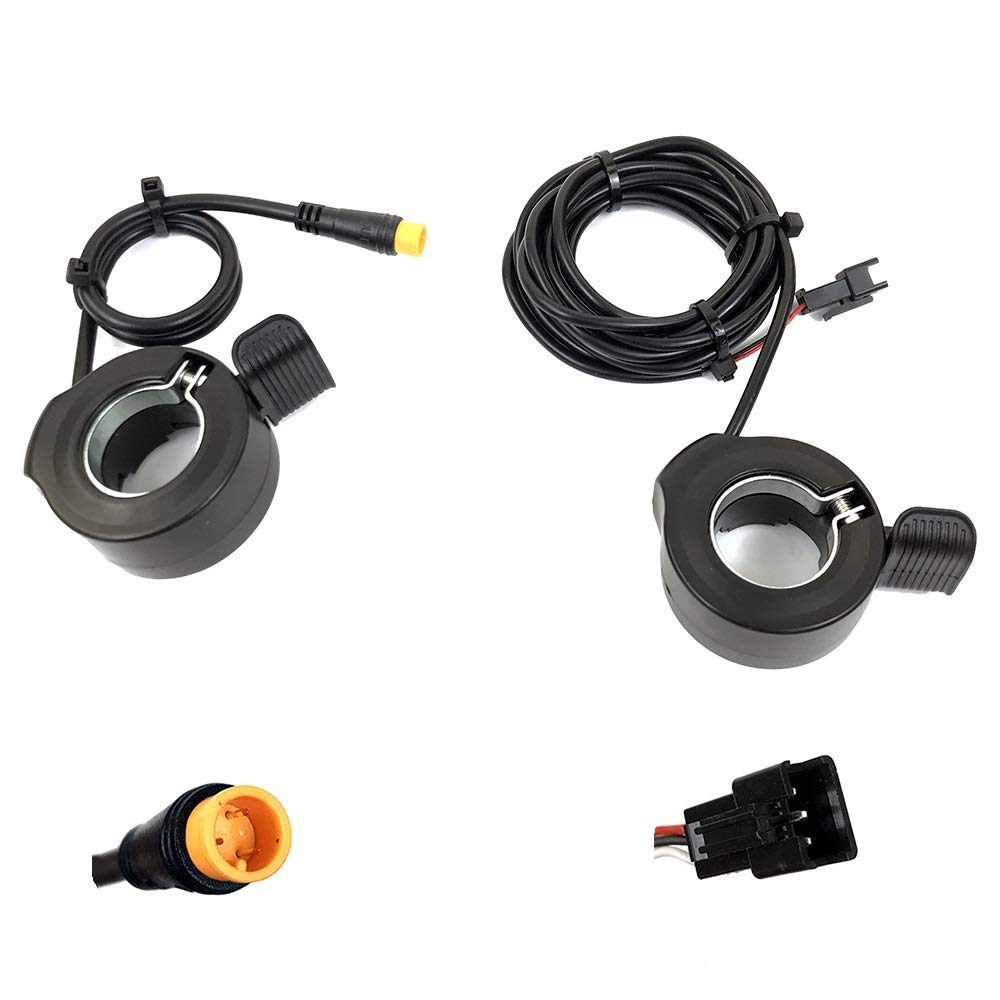 RICETOO Electric Bicycle WUXING 130X Thumb Throttle 12-72V SM/Waterproof  Plug E-bike Right Hand Accelerator Accessories