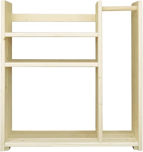 Amazon Makewoood 木製 手作り 完成品 洋服掛け ハンガー ラック ランドセル シェルフ 通学用品 日本製 ランドセルラック Bタイプ オープンシェルフ ラック オンライン通販