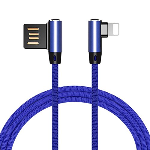 Geekercity 3FT Right Angle Lightning Cable, 90 Degree