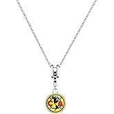 Simran International Inc. Club America Rhinestone Pendant Necklace with Team Logo Charm, 18" + 2" Extension