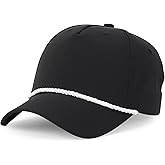Trendy Apparel Shop Oversize XXL 5 Panel Ripstop Snapback Cap with Contrasting Rope