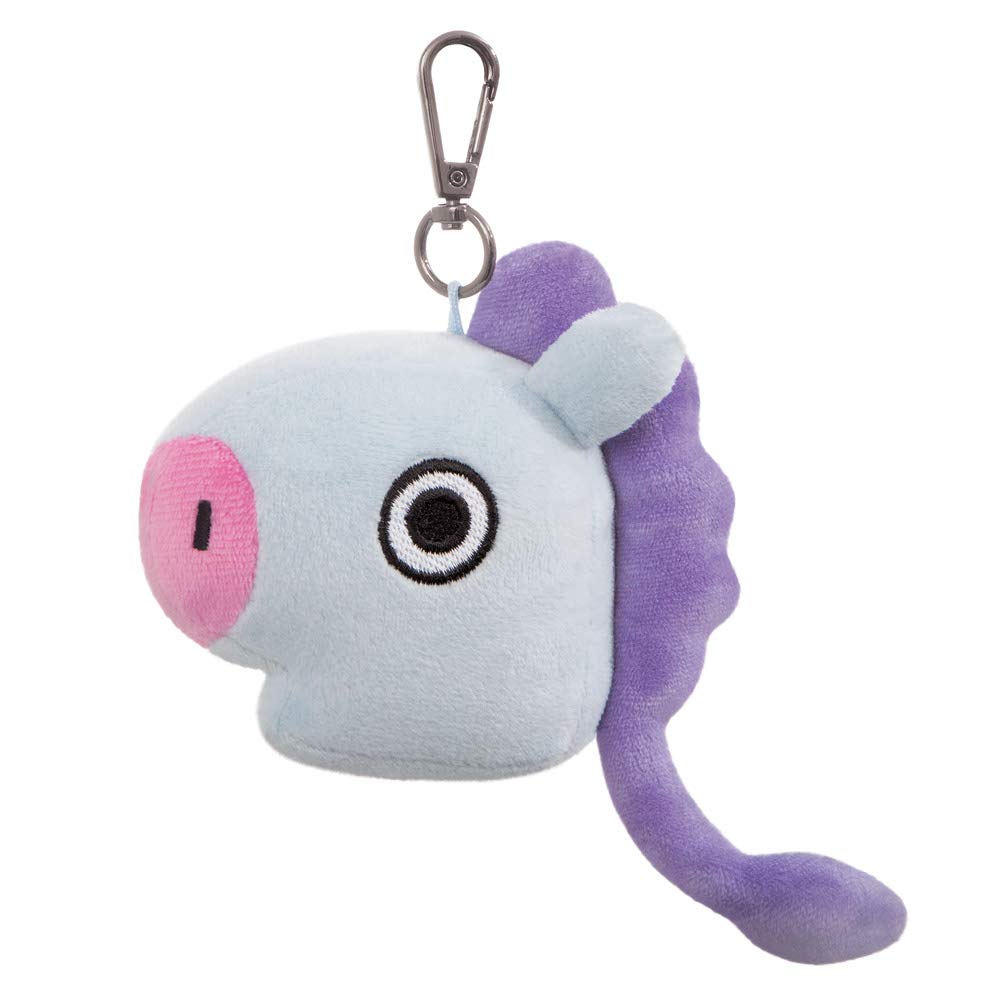 AURORA BT21 Official Merchandise, MANG Plush Key Clip, 61338, Purple,6 x 11 x 11 centimetres