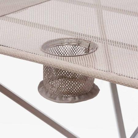 Amazon Com Folding Tables Ozark Trail Small Compact Side Table Warm Gray Furniture Decor