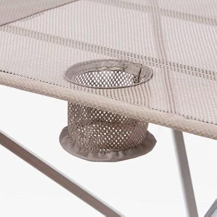 Amazon Com Folding Tables Ozark Trail Small Compact Side Table Warm Gray Furniture Decor