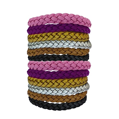 Original Kinven Mosquito Insect Repellent Bracelet Waterproof Natural DEET FREE Insect Repellent Bands, Anti Mosquito Protection Outdoor & Indoor, Adults & Kids, 12 bracelets, in Multiple Colors