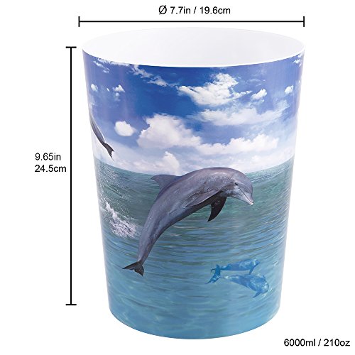 Allure Home Creation Bathroom Accessory Set Dolphin 4pc Bathroom Set Including 1 Lotion Pump