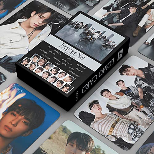 55pcs SEVENTEEN Photocard Seventen Abulm Cards Seventen FACE THE  
