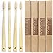 Best Soft Bamboo Toothbrushes,Best Nature Manual Travel Toothbrush, New Extra Soft Compact Bristle Gum Toothbrush, for Gingivitis and Sensitive Teeth (4PCS(7.3”))