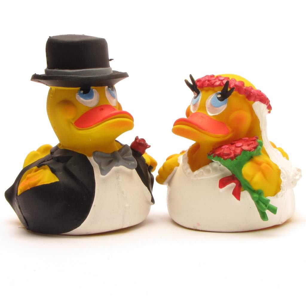 Bride and Groom Rubber Ducks