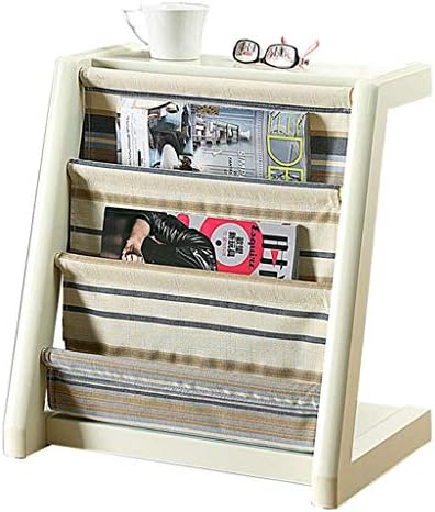 Ybb Yb 本棚 海外 書棚 大容量 カラーボックス ブックラック 垂直本棚シンプルなリビングルームの研究の家具 White 雑誌 33cmの色 サイズ 51 46 5 漫画 小説 をラッククリエイティブな木製家具の新聞ラックの床をラックラック