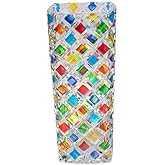 Deegufa Hand Painted Colorful Glass Vase