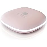 Mavoro LED Lighted Travel Makeup Mirror | 1x/10x Magnification | Rechargeable USB-C | Pocket & Purse Portable Lighted Travel Makeup Compact Mirror, Touch Sensor (Heavenly Pink)