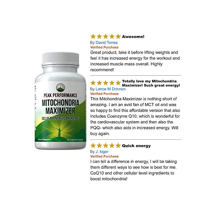 Mitochondria Maximizer with CoQ10 and Active PQQ. Best Mitochondrial