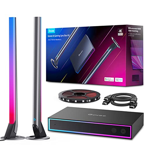 Govee AI Gaming Sync Box Kit, with Light Bars and