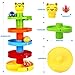 Peradix Ball Drop Toy Go and Roll Swirling Tower Ramp for Baby and Toddler Development Educational Toys, Stack, Drop and Go Ball Ramp Toy Set Includes 3 Spinning Acrylic Activity Balls, 5 Layers