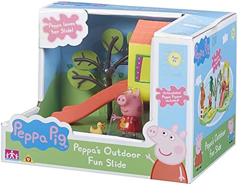 peppa pig outdoor fun slide playset