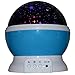Star Sky Moon Projector Multicolor Led bulbs Or Single Color.Blue Red and Green Color Changing Led Night Light Lamp Decorative Light Mood Light in Bedroom(B4, BLUE)