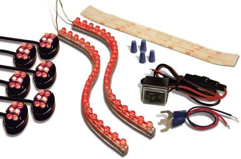 Street FX 1044659 ElectroPods Red/Black Motorcycle Prokit