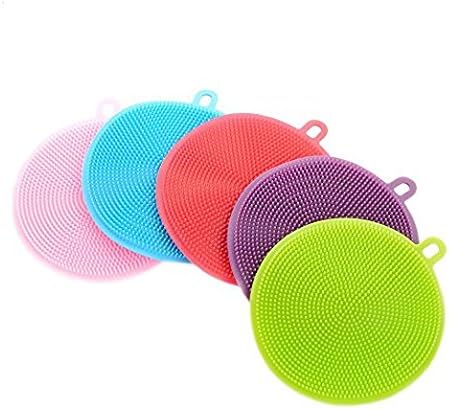 VP 5 Pack Silicone Dish Sponge Commercial Grade Anti-bacterial