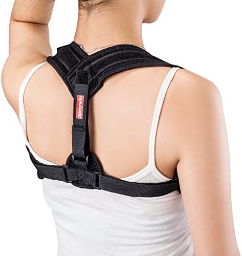 Spmywin Adjustable Back Posture Corrector &amp; Clavicle Brace for Fractures, Sprains and Shoulders Improve Posture