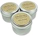 Candlecopia Nag Champa, Dragon's Blood and Vanilla Sandalwood Strongly Scented Hand Poured Vegan Travel Tin Candles, 3 x 4 Ounce Tins