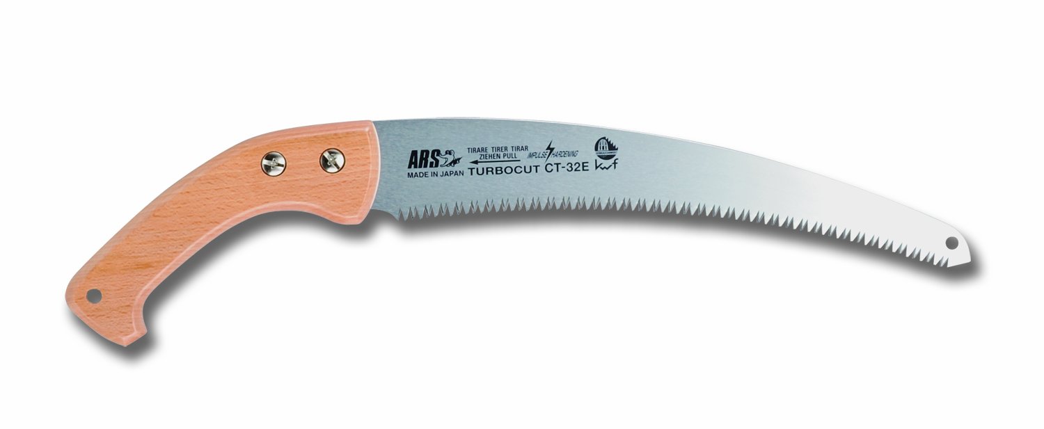 ARS ARS-CT-32E-W 300mm 300mm Straight Blade Pruning Saw with Wooden Grip