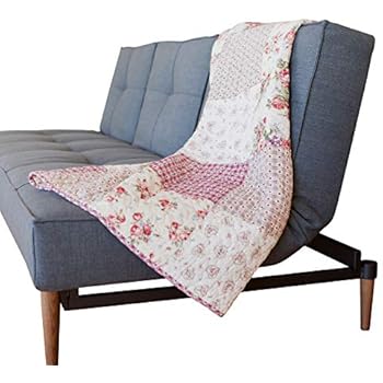 Amazon.com: SLPR Silver Linings Cotton Real Patchwork Quilted Throw (50 ...