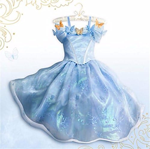 Hallowkid 2015 New Cinderella Dress Princess Costume Butterfly Girl