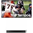 SAMSUNG 85-Inch Class Neo QLED 4K The Terrace Full Sun Outdoor Series, Ultra Bright Picture, IP56 (QN85LST9C, 2023 Model) w HW-LST70T 3.0ch The Terrace Outdoor Soundbar w/Dolby 5.1ch