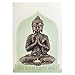 Giftbrit Large Buddha tealight holder, Gold, Bronze